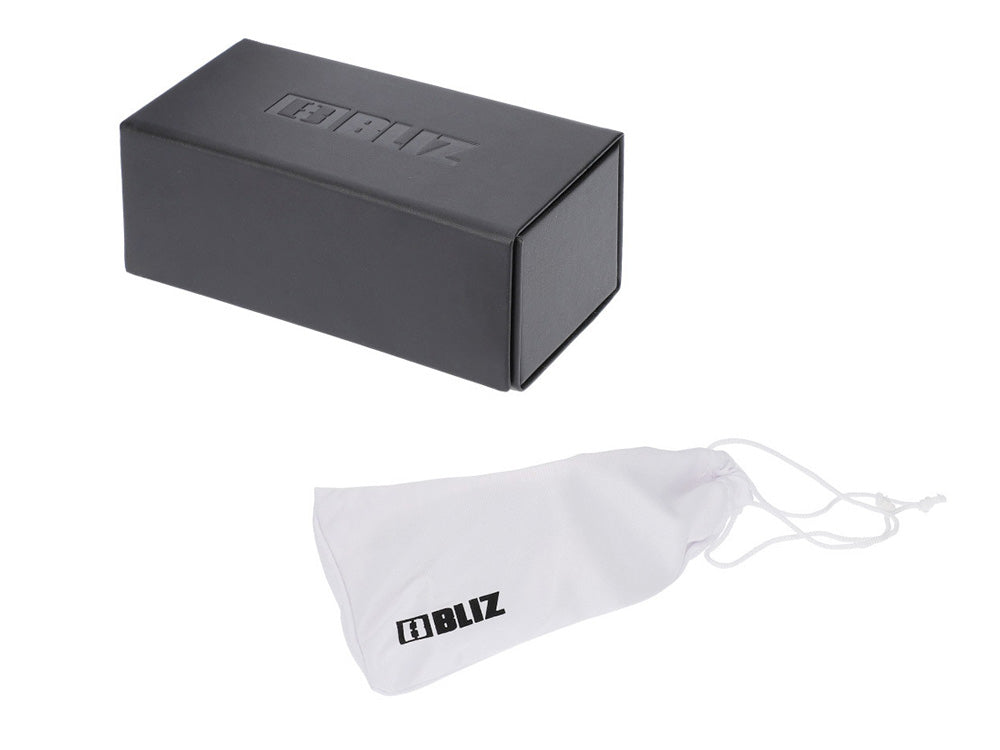 Lunettes de soleil BLIZ Breeze Nano Optics Nordic Light Monture noir mat Corail avec verres bleus multiples ZB70020241