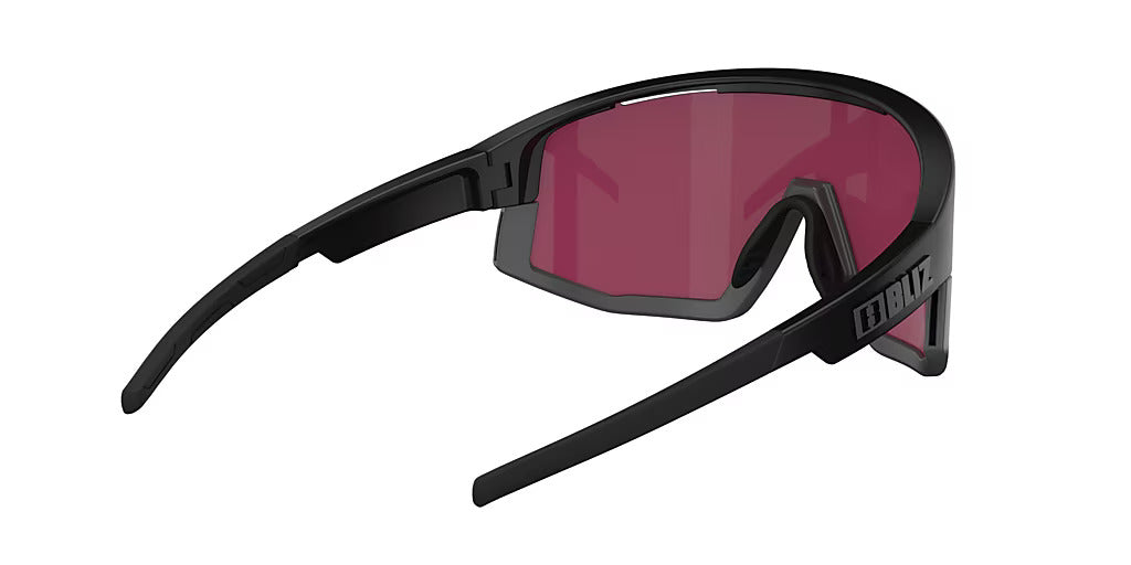 Lunettes de soleil BLIZ Fusion Nano Optics Nordic Light Monture noir mat Begonia Verre multicouche bleu ZB70050633