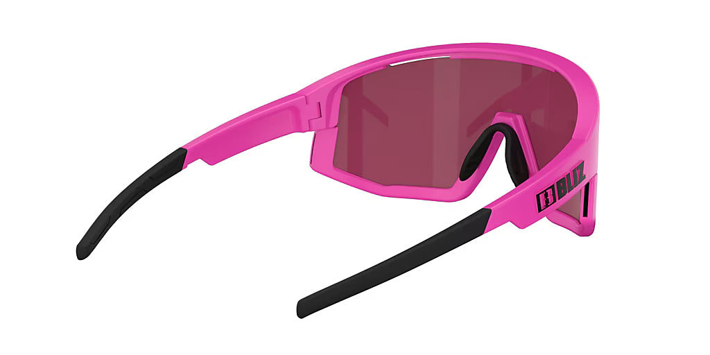 BLIZ Fusion Lunettes de soleil Nano Optics Nordic Light Matt Neon Rose Rose With Violet Blue Mirror ZB70050533