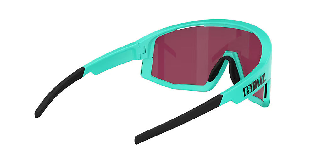 BLIZ Fusion Lunettes de soleil Nano Optics Nordic Light Matt Turquoise Rose With Violet Blue Mirror ZB70050433