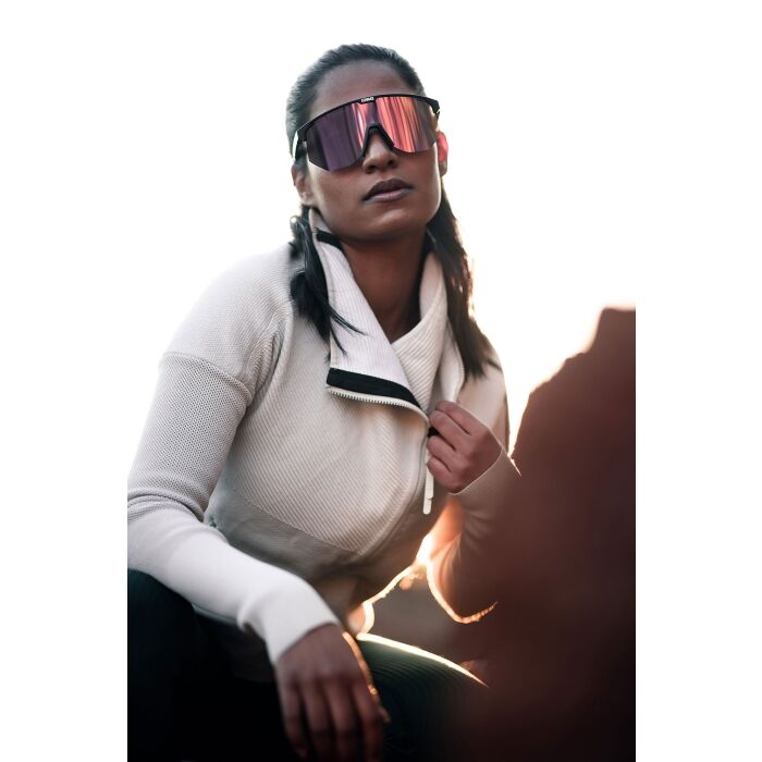 Lunettes de soleil BLIZ Hero Monture gris foncé transparent Verre marron avec multicouche rouge ZB70100642