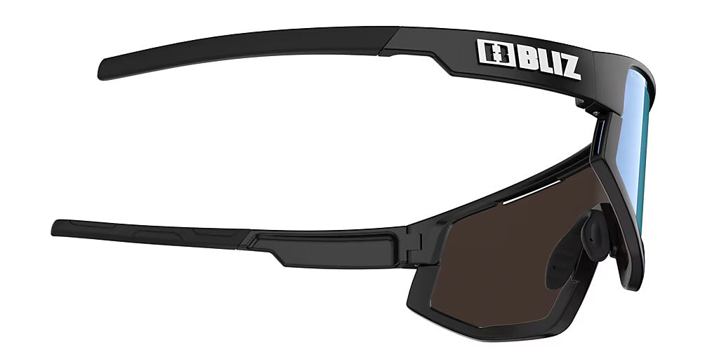 Lunettes de soleil photochromiques adaptées à l'adaptateur optique BLIZ Vision Matt Black Brown Blue Mirror ZB70010137