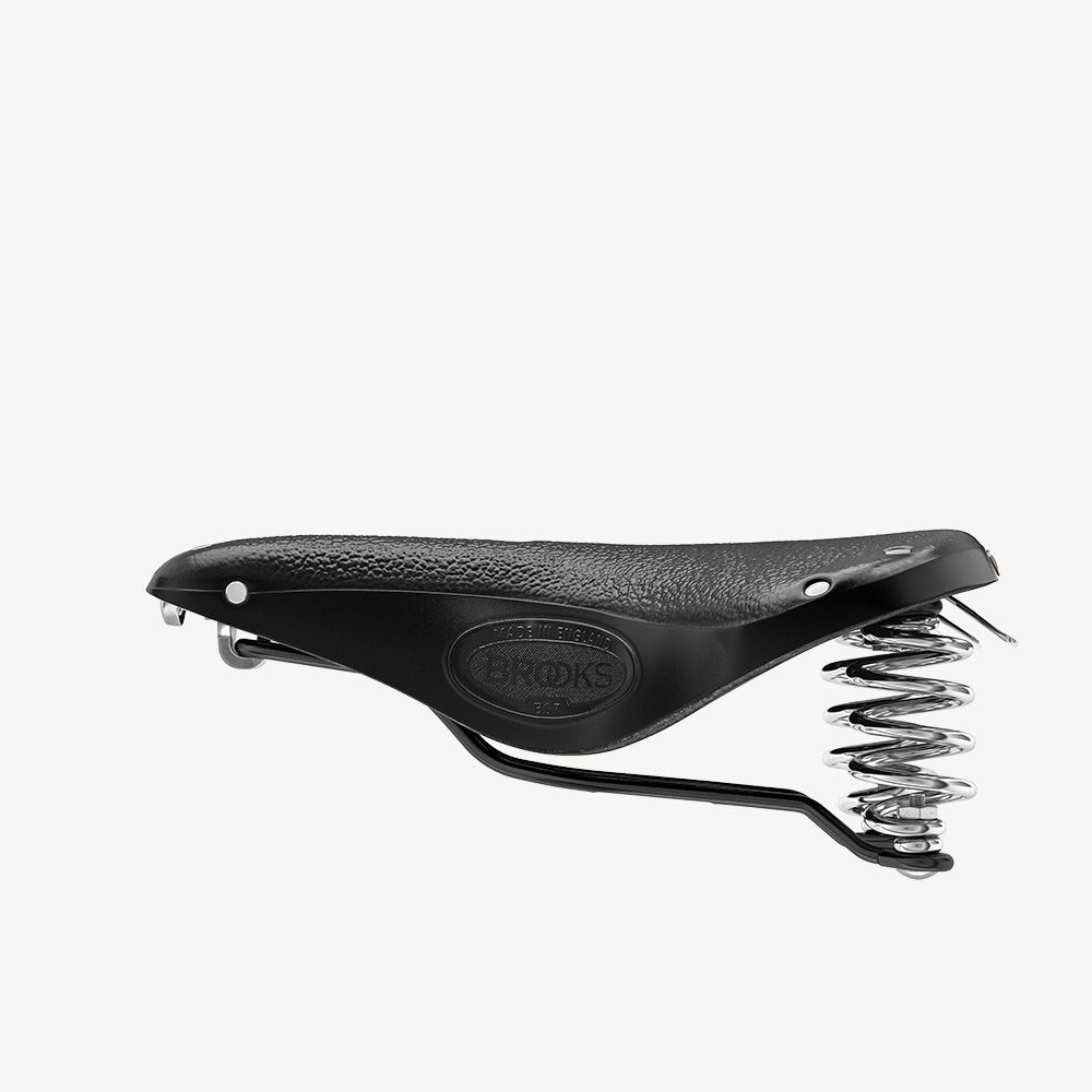 Selle de vélo classique Brooks B67 en cuir, 205 mm, noire