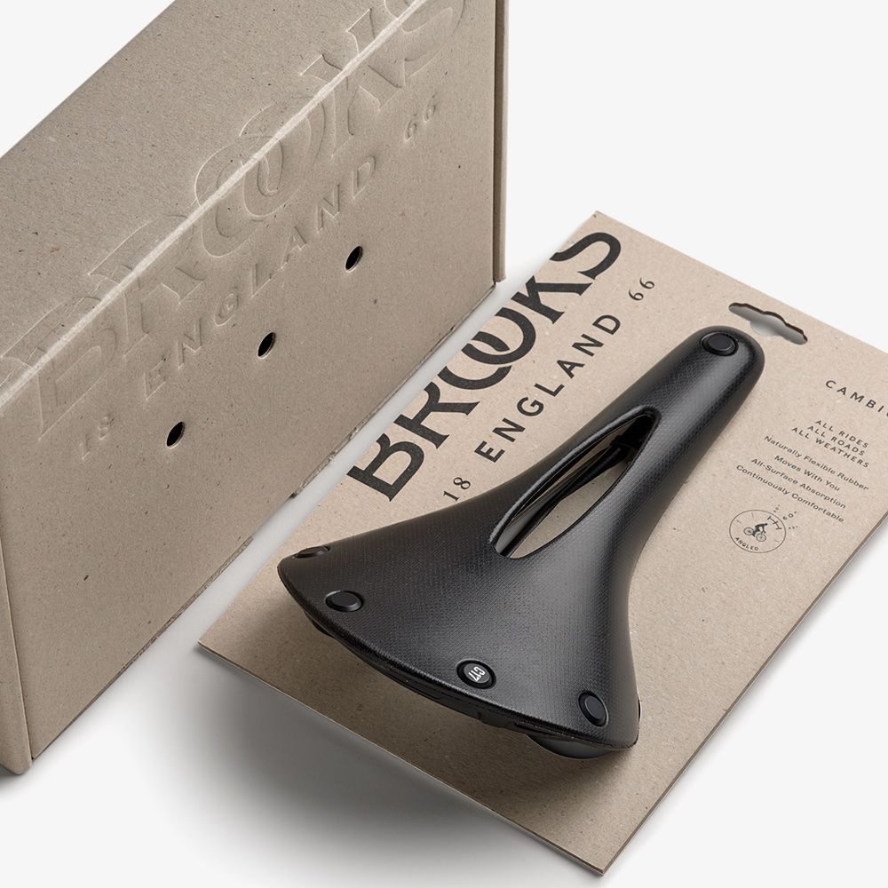 Brooks C17 Carved Sele 164mm Siyah 146354