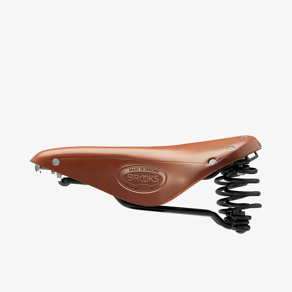 Brooks Flyer Deri Yaylı Bisiklet Selesi 175mm Bal Rengi B396H
