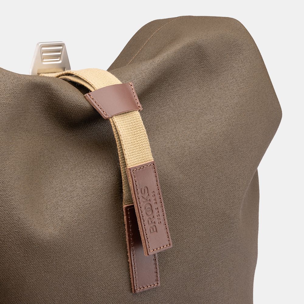 Brooks Pickwick Cotton Canvas Sırt Çantası Moss Kahverengi 26LT - Görsel 5