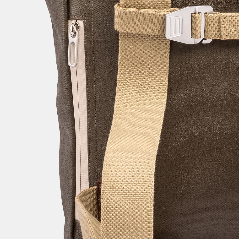 Brooks Pickwick Cotton Canvas Sırt Çantası Moss Kahverengi 26LT - Görsel 6