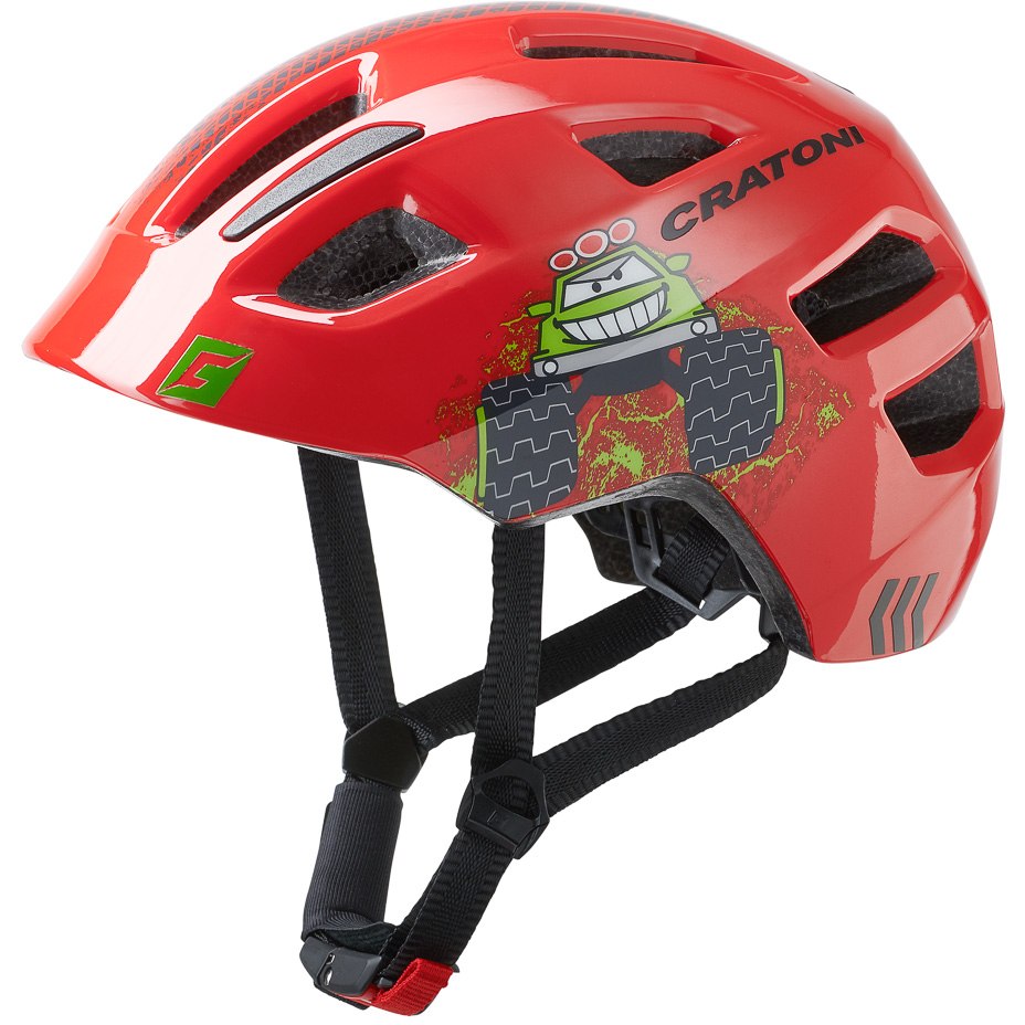 Cratoni MAXSTER Çocuk Kaskı Truck Red Glossy S-M 51-56cm 111805F2