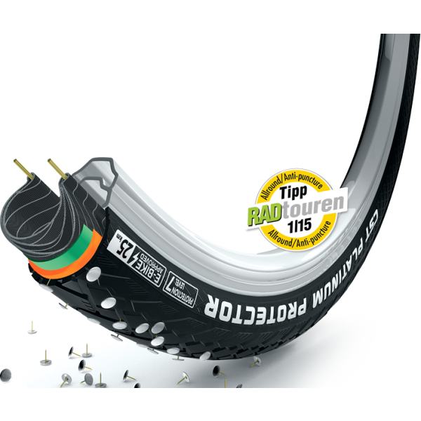 CST Platinium Protector 700x38C Zırhlı Dış Lastik C1920 - Görsel 4