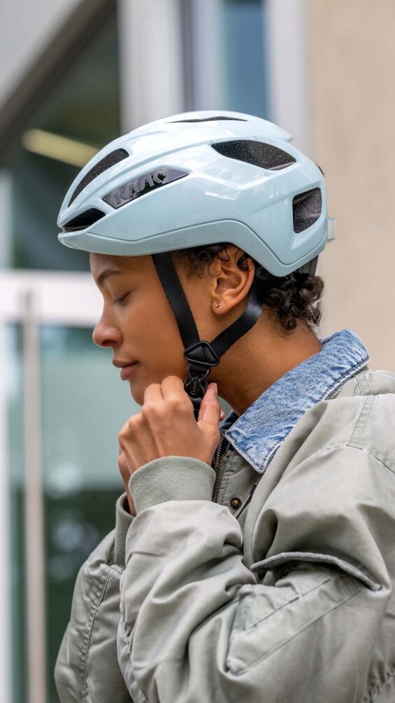 Kask Sintesi Bisiklet Kaskı Buz Mavi Medium