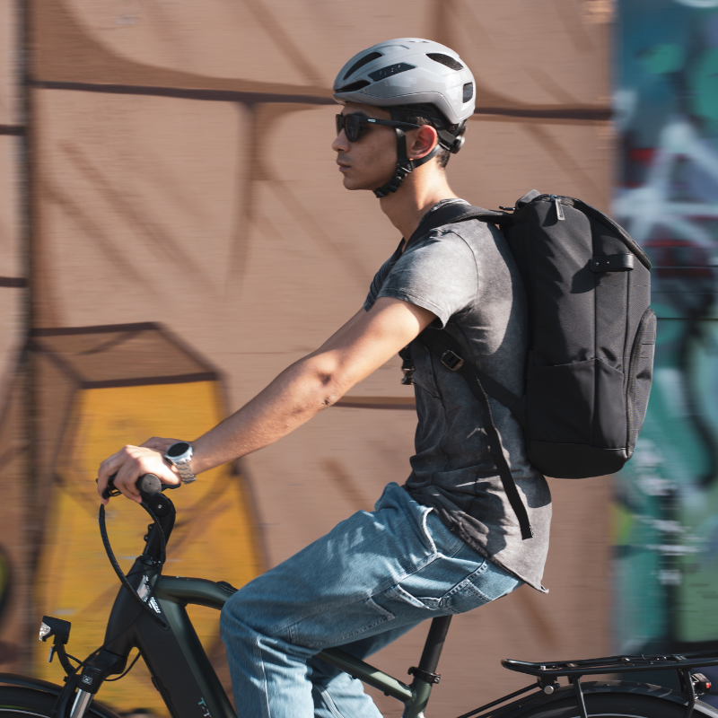Kask Sintesi Bisiklet Kaskı Kırmızı Medium - Görsel 4