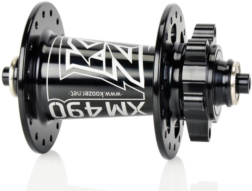 Koozer Xm490 Jeu de Moyeux Avant et Arrière Roulement Scellé 32 Trous Qr Verrouillable Compatible Disque 6 Vis