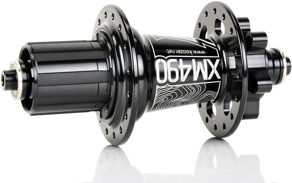 Koozer Xm490 Jeu de Moyeux Avant et Arrière Roulement Scellé 32 Trous Qr Verrouillable Compatible Disque 6 Vis
