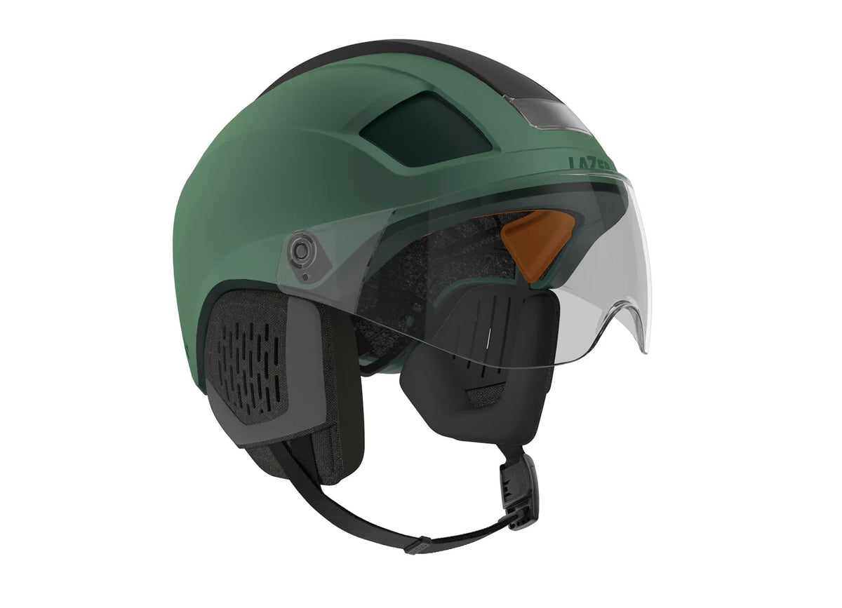 Велосипедный шлем Lazer HMT Nova Kineticore с визором CE-CPSC-NTA M+LED+WKT Matte Green Emerald Medium BLC2647893934