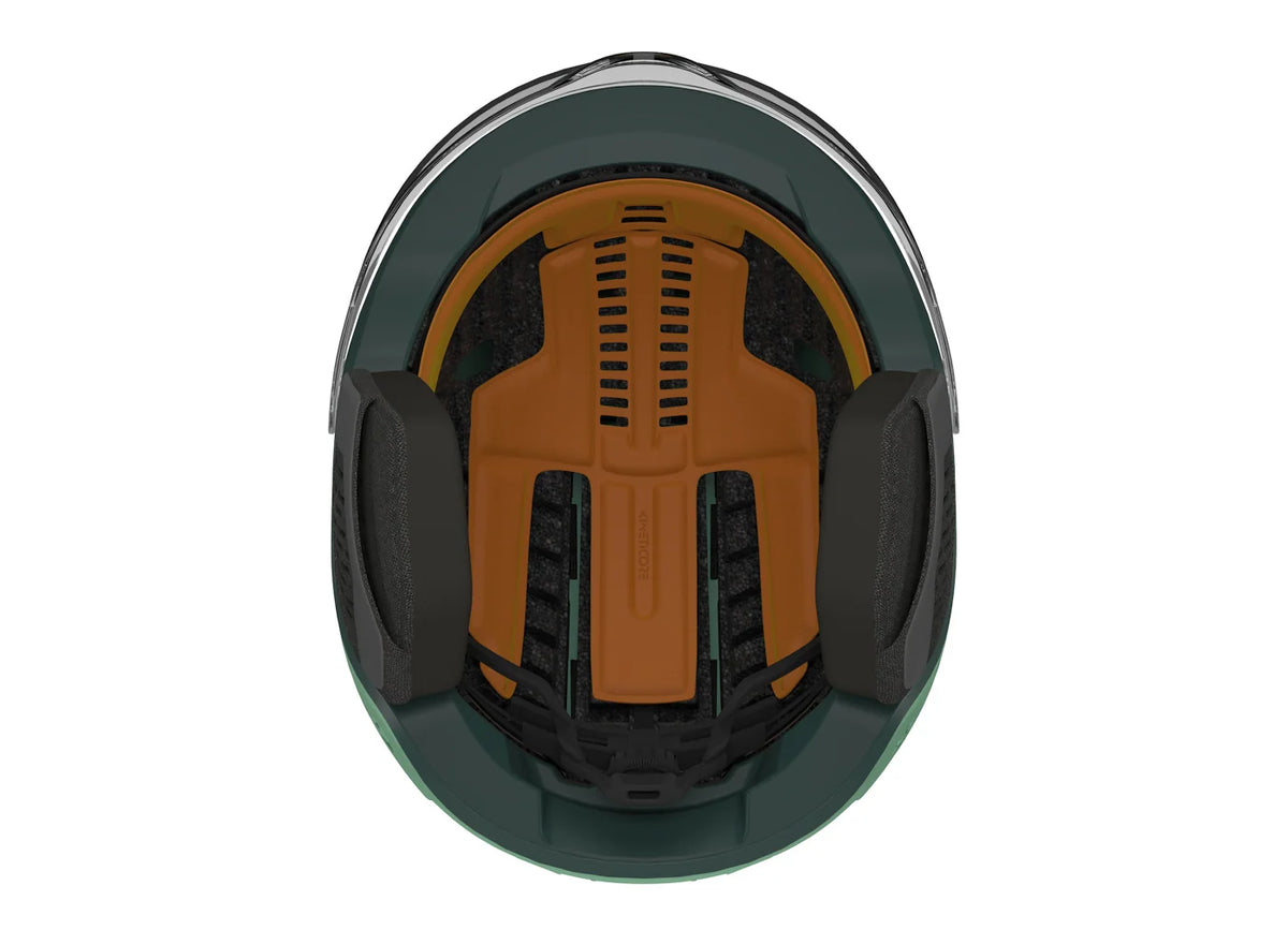Велосипедный шлем Lazer HMT Nova Kineticore с визором CE-CPSC-NTA M+LED+WKT Matte Green Emerald Medium BLC2647893934