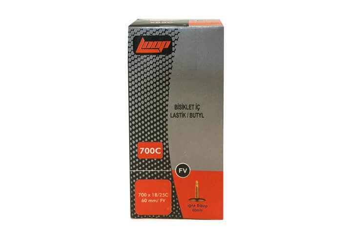 Loop 700x18/25c İnce Sibop Bisiklet İç Lastiği 60mm FV