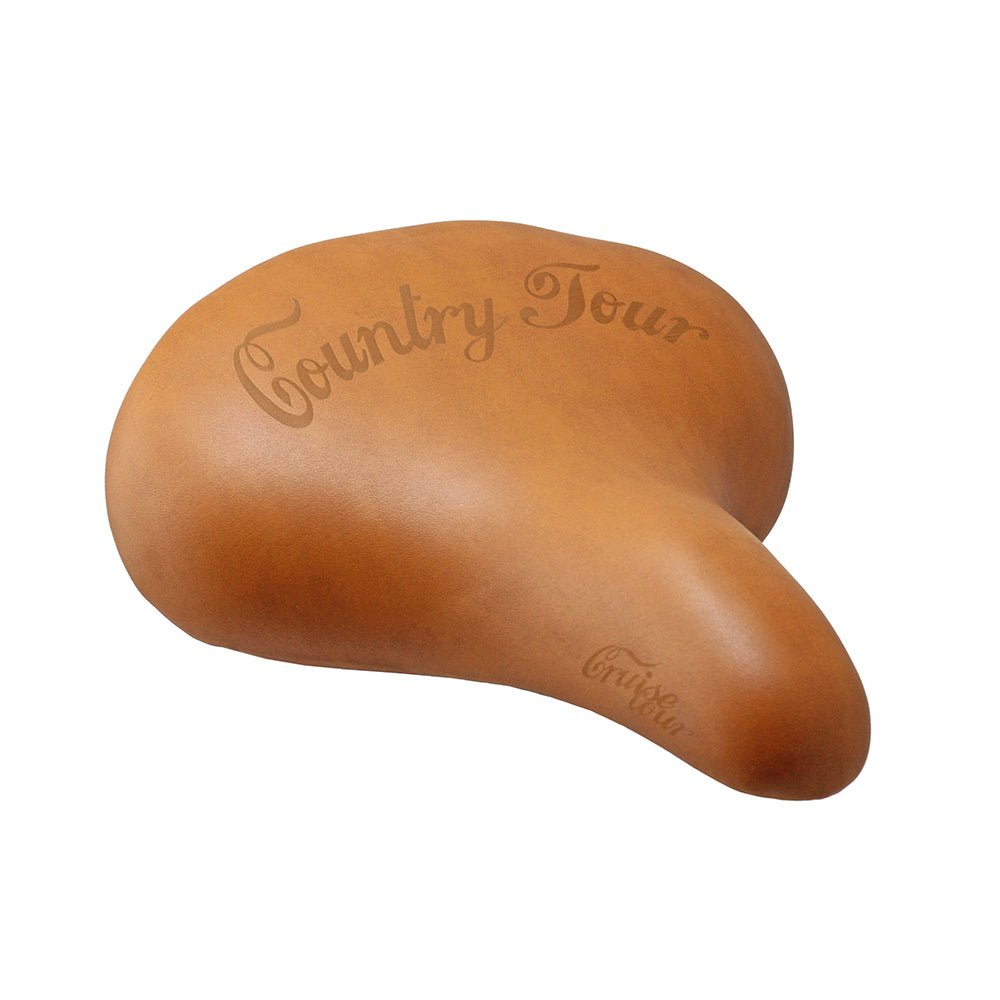 Monte Grappa Country Tour Spring Vintage Bicycle Saddle Brown 22.5x25.5cm SLE-328