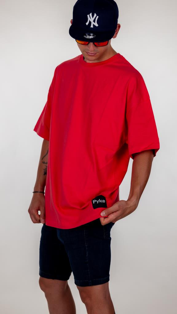 Nar Çiçeği Pyke Oversize Tişört - Görsel 6