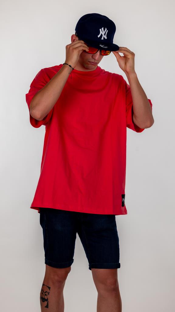 Nar Çiçeği Pyke Oversize Tişört - Görsel 9