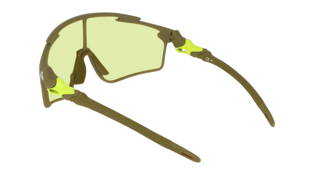 Nike ACG Vista Vert E Occhiali da Sole IQ9349X-368 Low Light Volt Matte Olive Flak Faible Tension De Lumiere