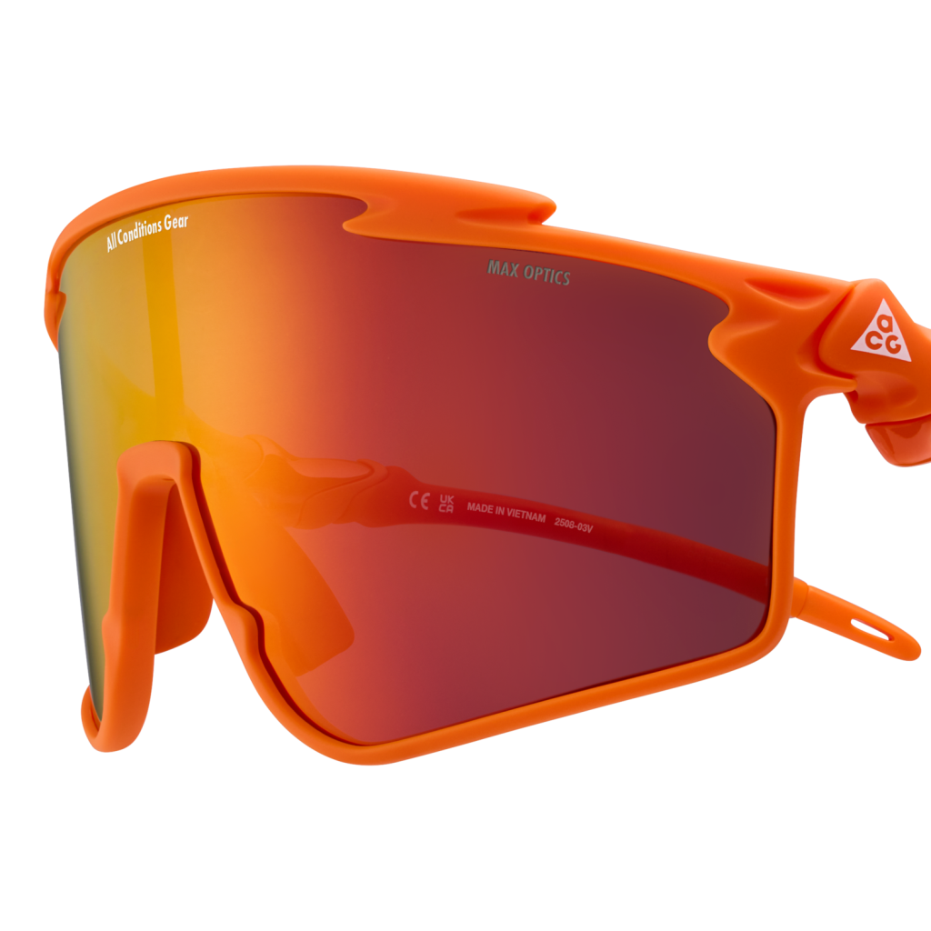Nike ACG Vista Vert Occhiali da Sole IQ9346X-819 Orange Mirror Matte Safety Orange