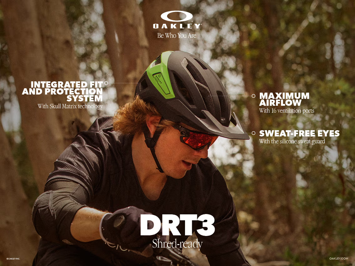 Oakley DRT3 Trail Mips Ionic+ Bisiklet Kaskı Matte Black FOS900633 02K Medium - Görsel 12