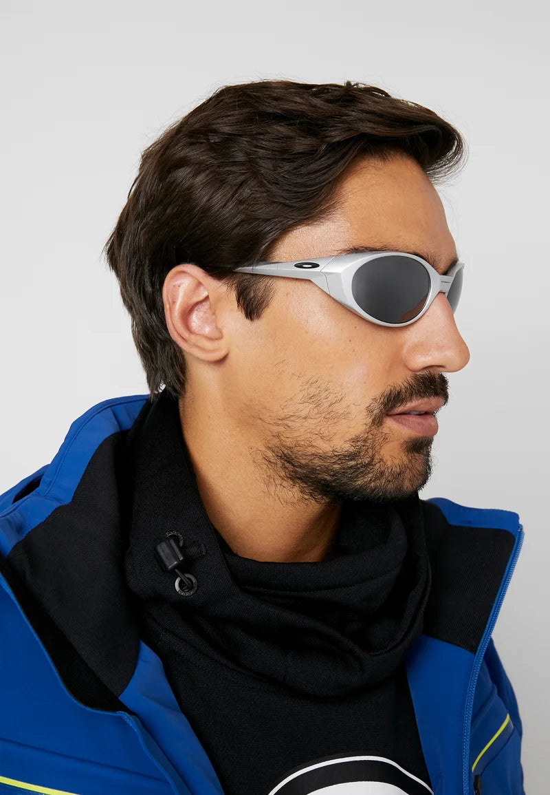 Oakley EyeJacket Redux Polarized Sunglasses 943805 Silver Prizm Black Polarized