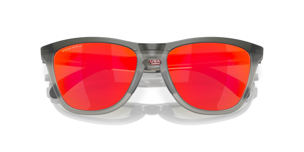 Oakley Frogskins Range Sunglasses 928401 Matte Grey Smoke Grey Ink Prizm Ruby