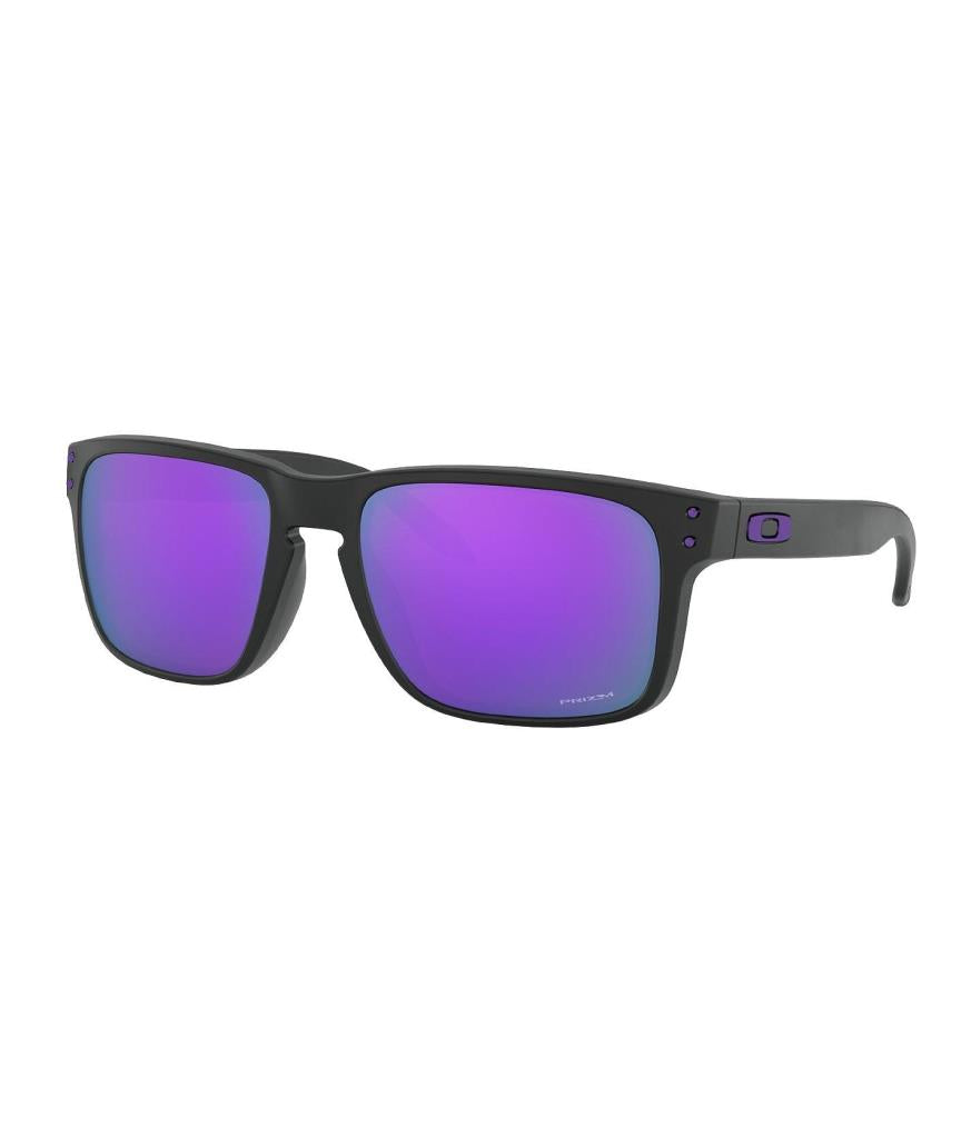 Lunettes de Soleil Oakley Holbrook 9102K6 Noir Mat Prizm Violet