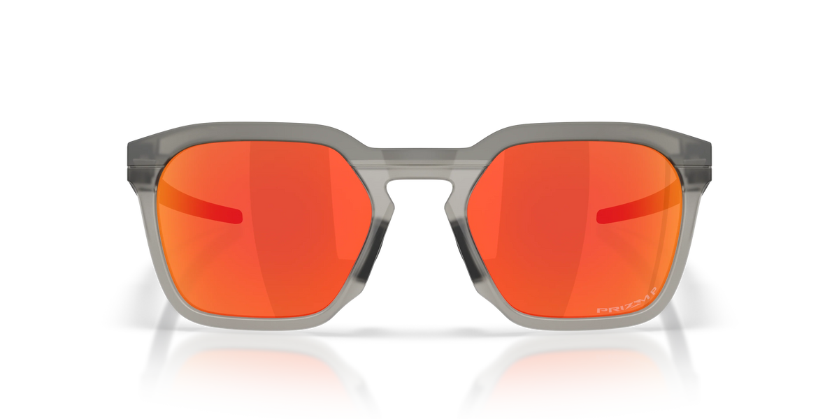 Oakley HSTN SQ 2.0 Polarize Güneş Gözlüğü 955506 Matte Grey Smoke Prizm Ruby Polarized