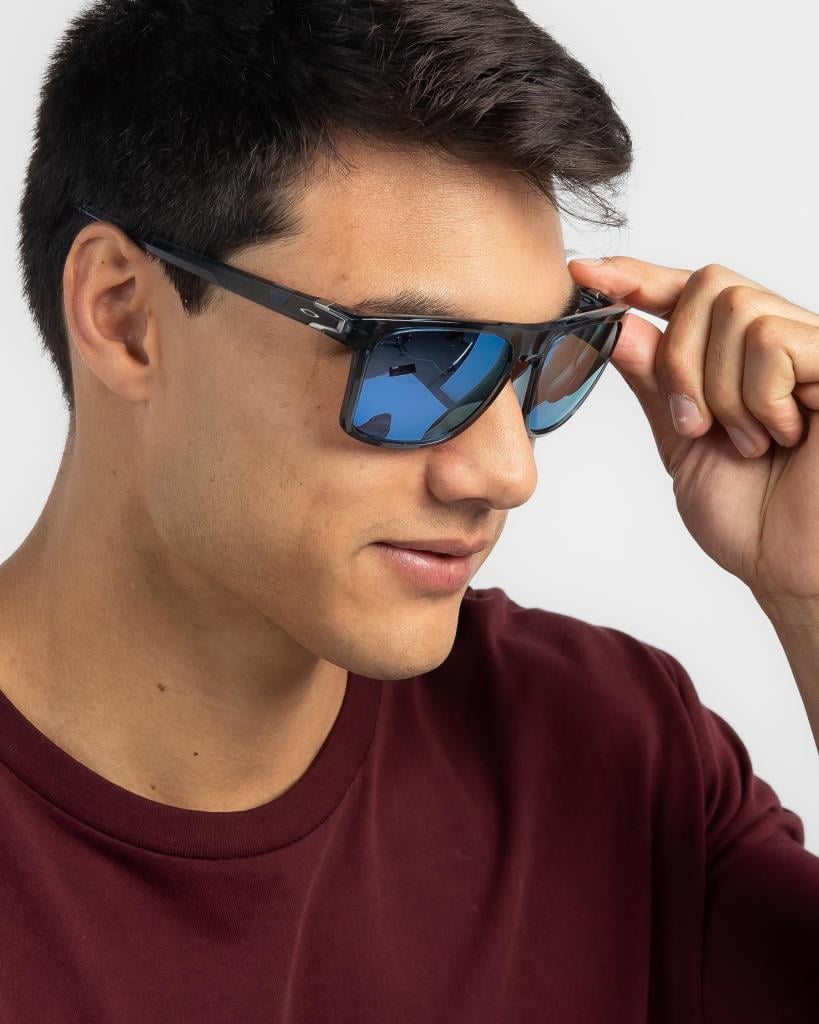 Oakley Leffingwell Lunettes de Soleil Polarisées 910010 Grey Ink Prizm Jade Polarized