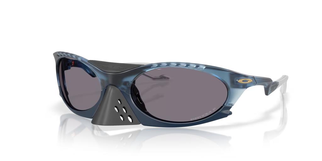 Oakley Plantaris Polarized Sunglasses 943709 Matte Trans Abyss Prizm Grey Polar