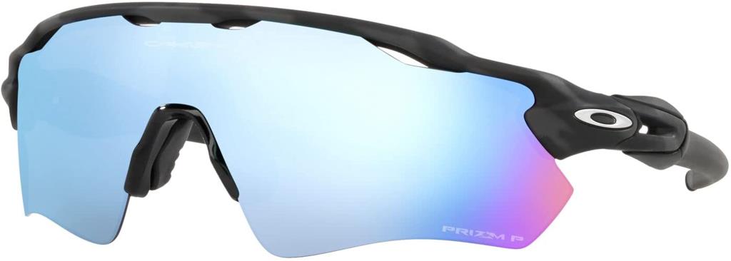 Oakley Radar Home Path Cycling Sunglasses Matte Black Camo Prizm Deep Water Polar