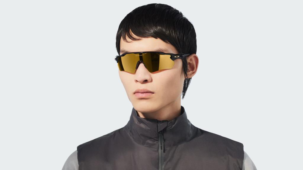 Oakley Radar EV Path Lunettes de soleil polarisées 9208C9 Polished Black Prizm 24K Polarized