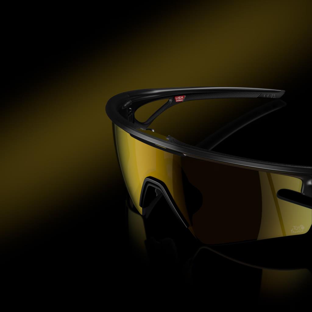 Oakley Sphaera Slash Tour De France Özel Seri Polarize Güneş Gözlüğü 949908 TDF Matte Black Ink Prizm 24K Polarized