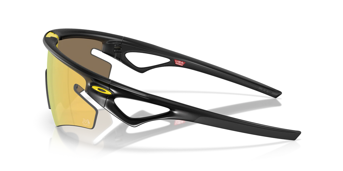 Oakley Sphaera Slash Tour De France Özel Seri Polarize Güneş Gözlüğü 949908 TDF Matte Black Ink Prizm 24K Polarized