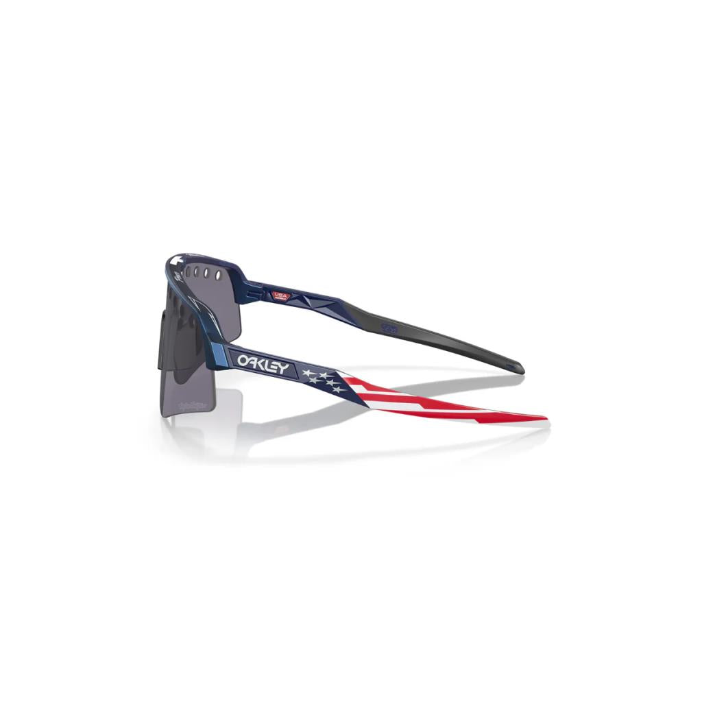 Oakley Sutro Lite Sweep Sunglasses 946528 American Flag TLD Blue ColorShift Prizm Gray