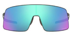 Oakley Sutro TI Cycling Sunglasses Satin Lead Prizm Sapphire