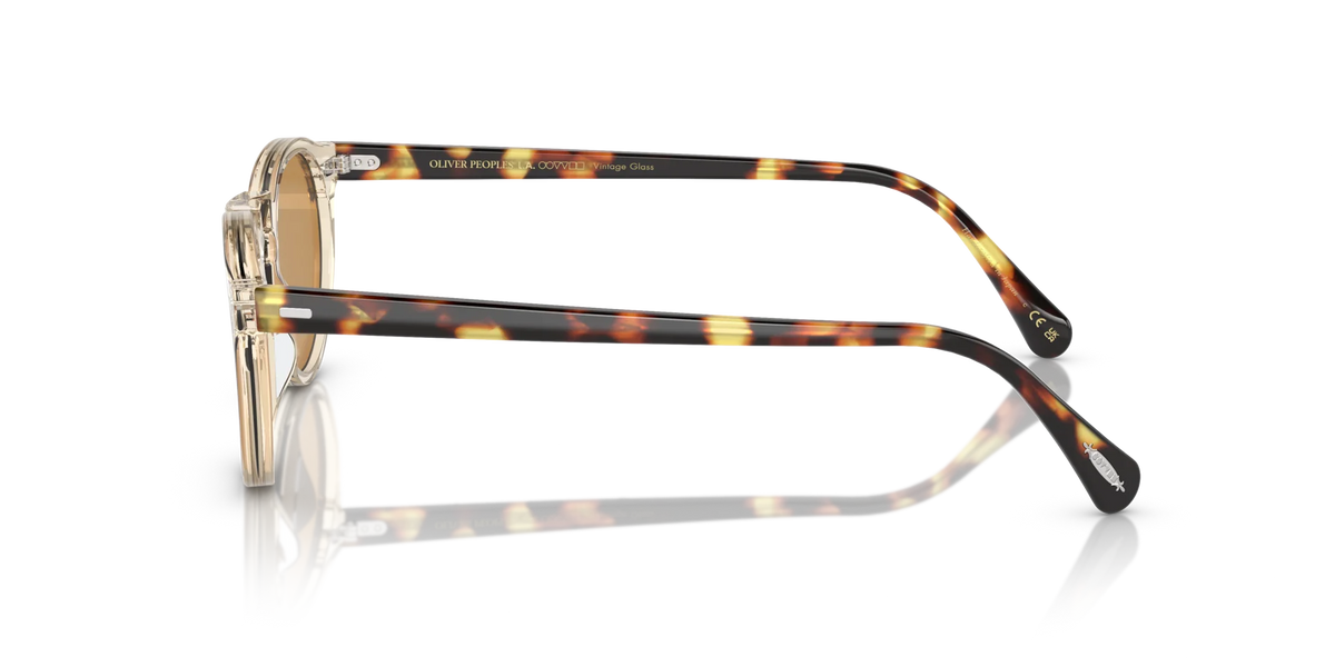 Oliver Peoples Gregory Peck Sun Özel Seri Güneş Gözlüğü OV5217S1485W4 Buff/Dark Tortoise Brown Gold Mirror MG 50 Ekartman