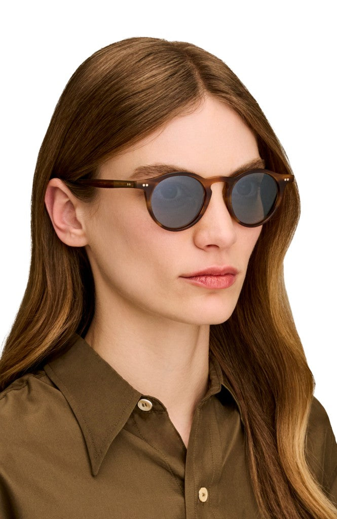 Oliver Peoples OP-13 Sun Güneş Gözlüğü OV5504SU 1759G8 Semi Matte Atago Tortoise Cognac Mirror