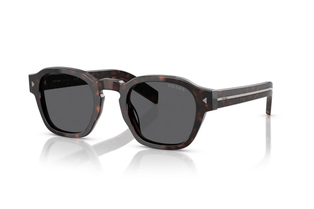 Prada Güneş Gözlüğü 0PR A16S 49 Ekartman 17N731 Tartaruga Radica Dark Grey