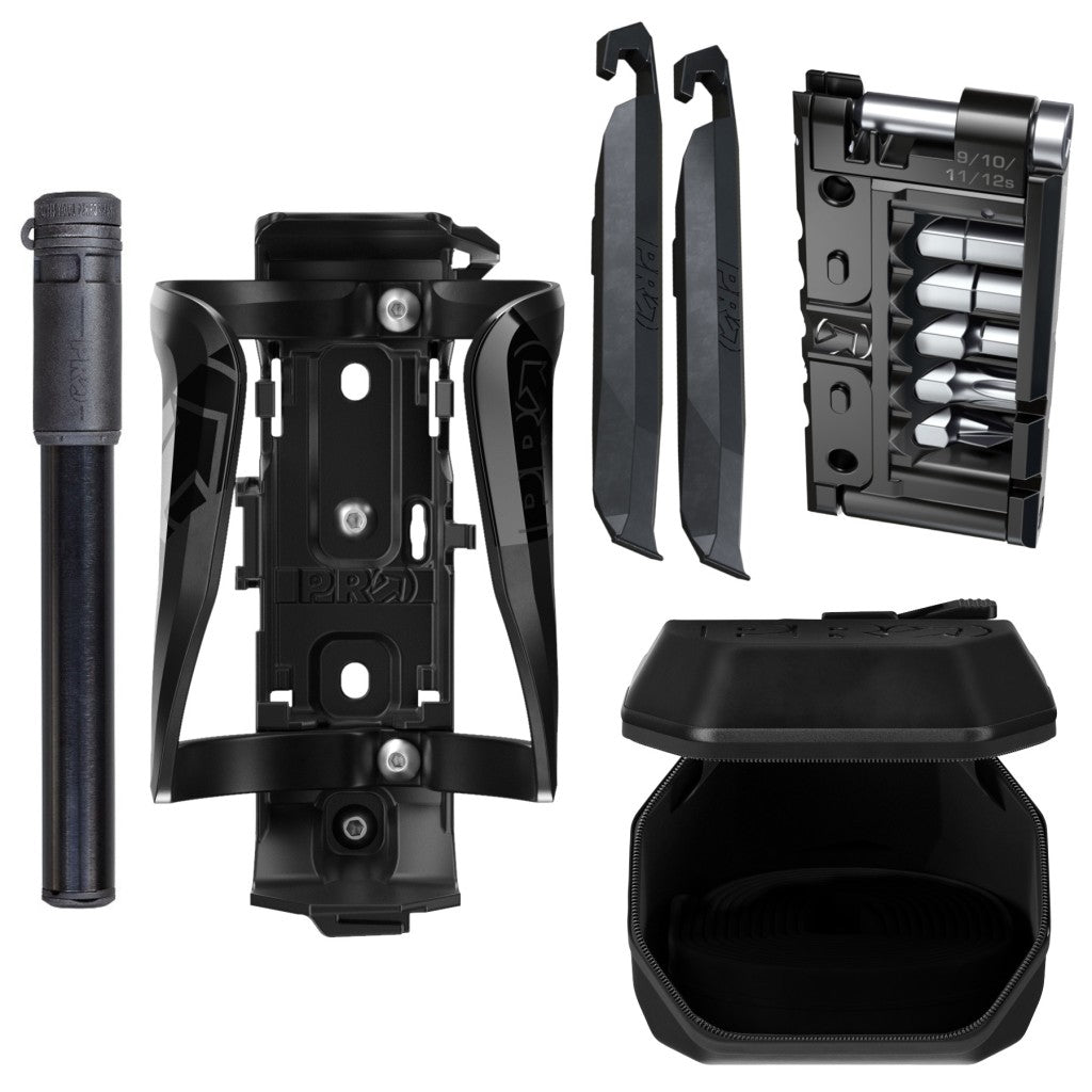 Pro CombiPack BC Smart Full Kit 17F Mini Tool | Pouch | Pump | Tire Lever | Bag Detaylı Matara Kafesi Çanta Seti APRAC0226
