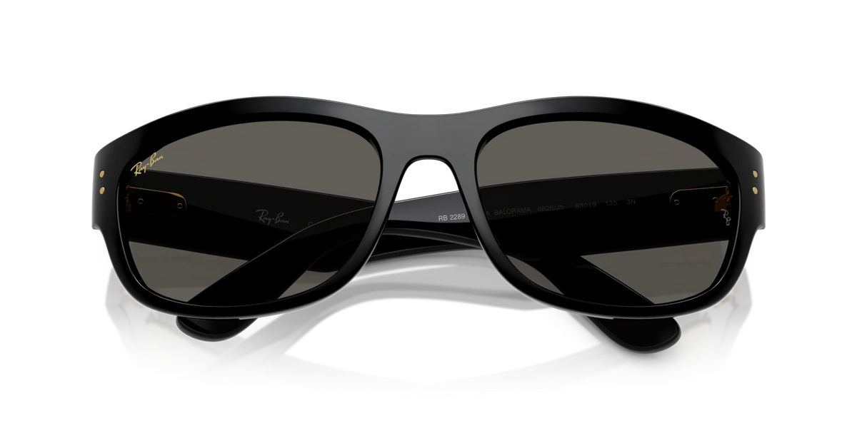 Ray-Ban Mega Balorama Güneş Gözlüğü RB2289 Black Ultra Black 6826J5 60 Ekartman - Görsel 3