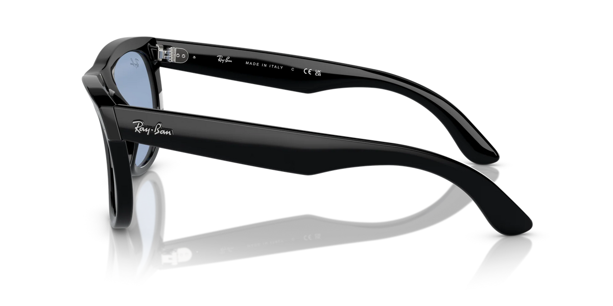 Ray-Ban Wayfarer Reverse Güneş Gözlüğü RBR0502S Black Light Blue 667772 53 Ekartman