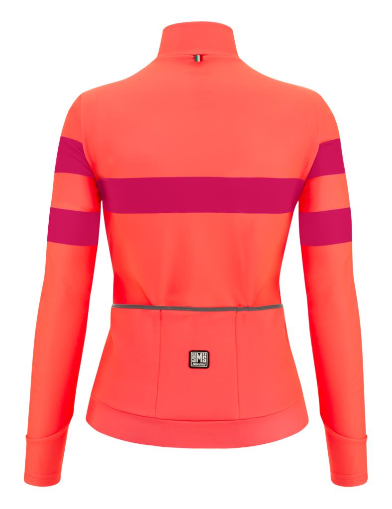 Santini Coral Bengal Kadın Termal Kışlık Bisiklet Forması 3W216175CORALBENG - Görsel 4