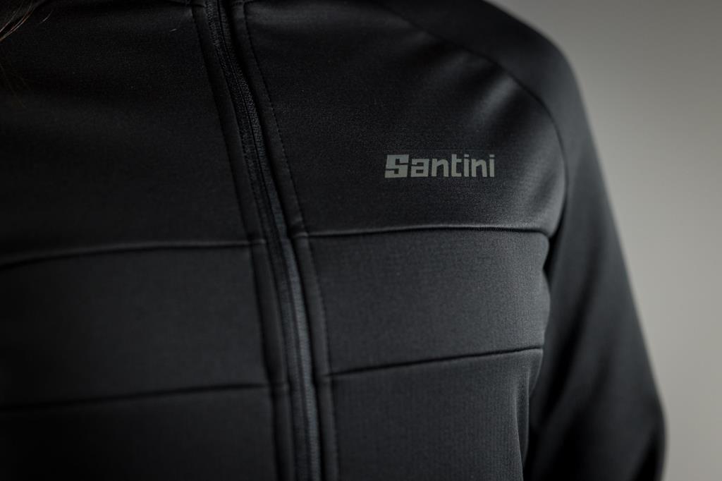 Santini CORAL BENGAL Polartec Kadın Kışlık Bisiklet Ceketi 2W51775CORALBENG Siyah - Görsel 8