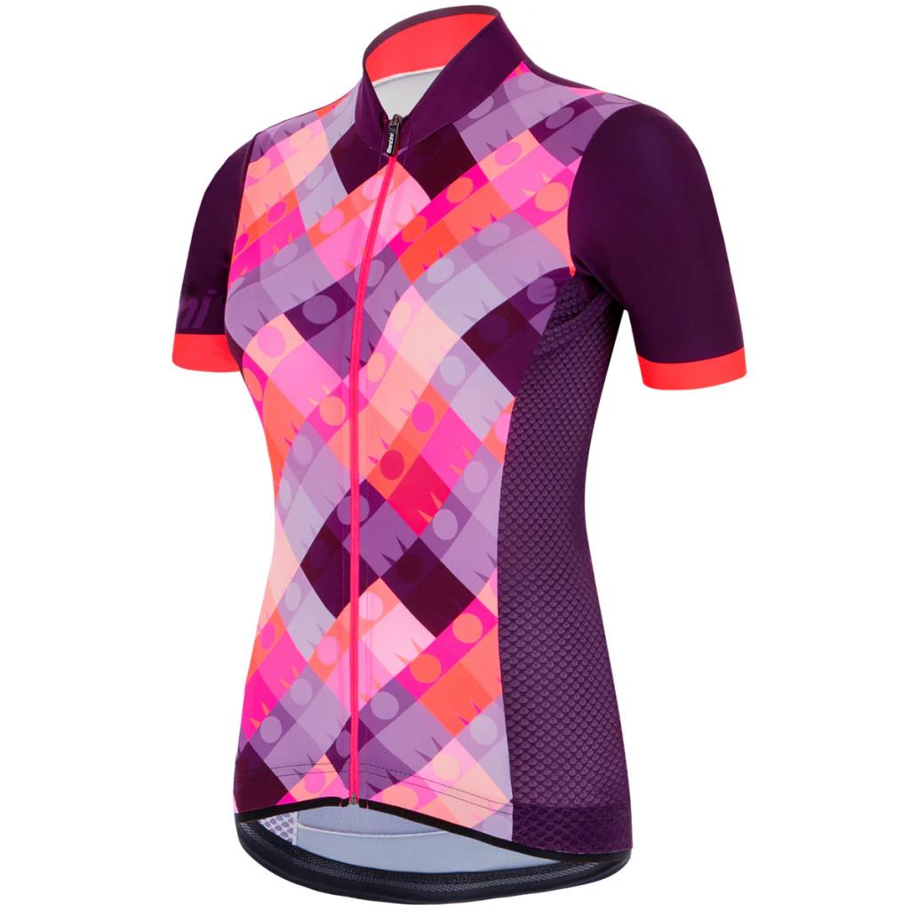 Santini Ironman SS Jersey Kadın Forma 9I940L75RDEA Ironman DEA Design Granatina