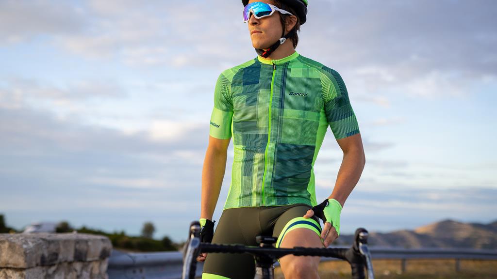 Maillot de vélo Santini Karma Kinetic pour homme 2S94075KARMAKINE