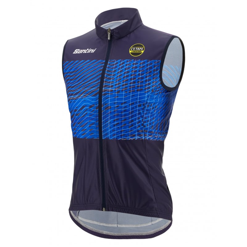 Santini L'Étape Du Tour De France Coppi Alpe D'Huez Özel Seri Erkek Rüzgarlık Yelek RE54575EDT