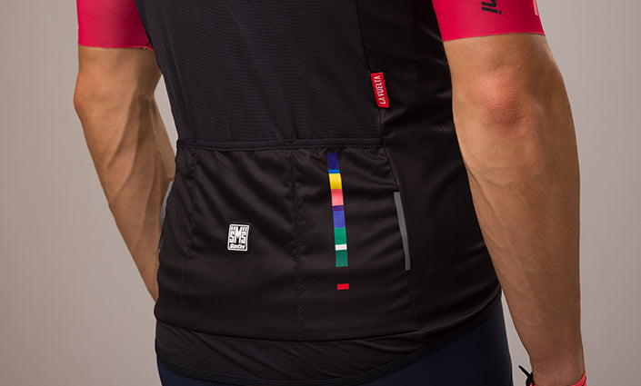 Santini Nebula GIST La Vuelta Special Edition Men's Windbreaker Vest RE54275GIST